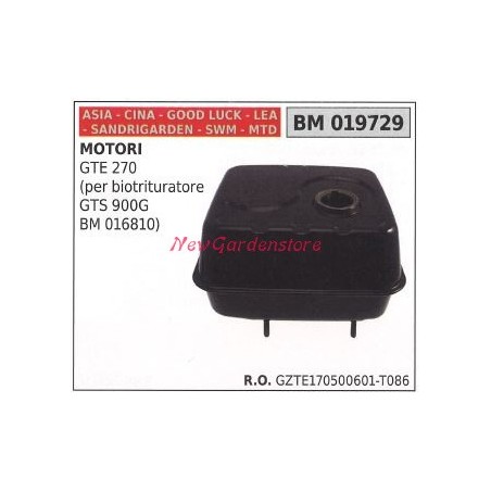 Fuel tank CINA engine GTE 270 for shredder 019729 | Newgardenstore.eu