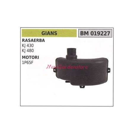 Depósito de combustible GIANS motor cortacésped cortacésped KJ 430 480 019227 | Newgardenstore.eu