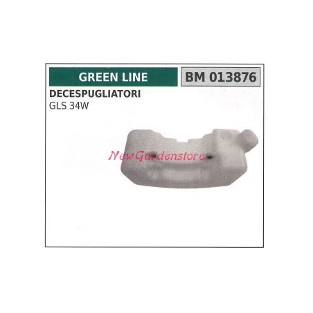 Desbrozadora GREEN LINE GLS 34W motor depósito de combustible 013876 | Newgardenstore.eu