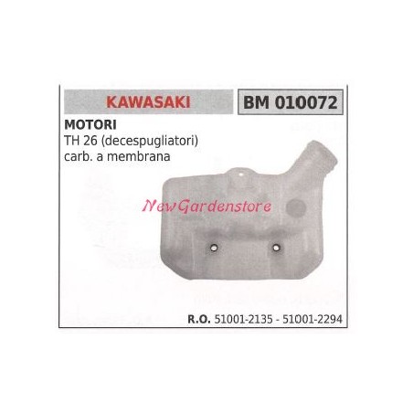 Depósito combustible motor KAWASAKI desbrozadora TH 26 010072 51001-2294 | Newgardenstore.eu