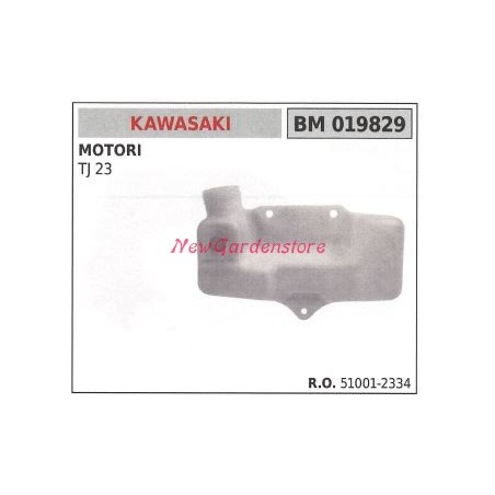 Réservoir de carburant KAWASAKI moteur débroussailleuse TJ 23 019829 | Newgardenstore.eu