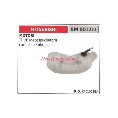 Réservoir de carburant MITSUBISHI moteur de débroussailleuse TL 26 001211 | Newgardenstore.eu