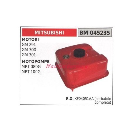 Depósito combustible MITSUBISHI motor cortacésped GM 291 300 301 045235