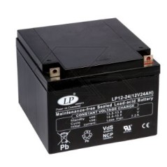 Battery for various AGM CB24-12 models 24 Ah 12 V pole + RIGHT | Newgardenstore.eu