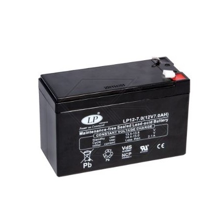 Battery for various AGM models WP7-12 7 Ah 12 V pole + LEFT | Newgardenstore.eu