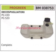 Réservoir de carburant PROGREEN PG 43D 52D débroussailleuse moteur 038753 | Newgardenstore.eu