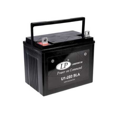 Batería para varios modelos SLA U1-280 24 Ah 12 V polo + IZQUIERDA | Newgardenstore.eu