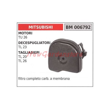 Soporte y filtro de aire MITSUBISHI desbrozadora montada en motor 006792 | Newgardenstore.eu