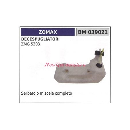 Depósito combustible ZOMAX motor desbrozadora ZMG 5303 039021 | Newgardenstore.eu