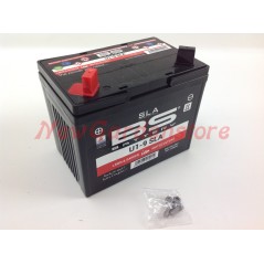 Rasentraktor-Batterie 12V 28Ah Pluspol links 310501