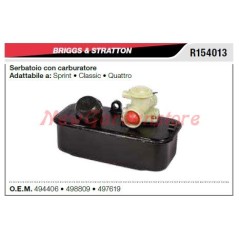 Réservoir avec carburateur B&S tondeuse tondeuse sprint tondeuse R154013 | Newgardenstore.eu