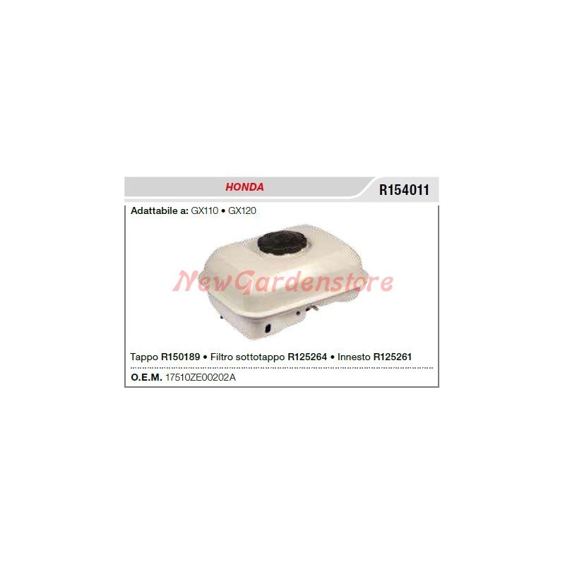 HONDA débroussailleuse GX110 120 R154011 réservoir