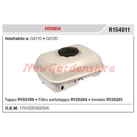 HONDA débroussailleuse GX110 120 R154011 réservoir | Newgardenstore.eu
