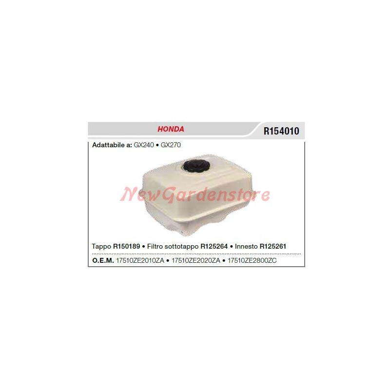 HONDA tronçonneuse GX240 270 R154010 réservoir