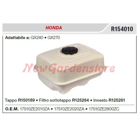 HONDA Kettensäge GX240 270 R154010 Tank | Newgardenstore.eu