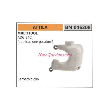 ATTILA réservoir d'huile moteur multitool ADG 34C 046208 | Newgardenstore.eu