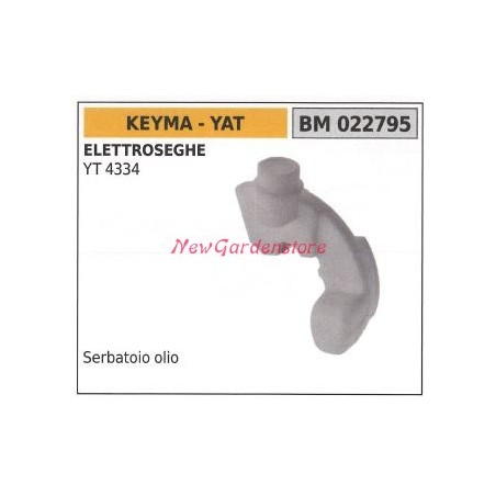 Réservoir d'huile KEYMA moteur scie électrique YT 4334 022795 | Newgardenstore.eu