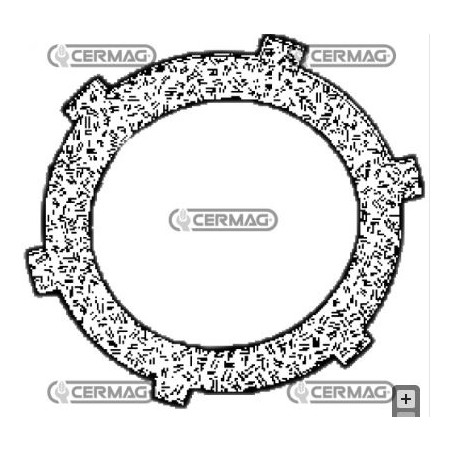 Jeu de disques d'embrayage CASORZO pour tracteur à pied DAL 1994 15584 | Newgardenstore.eu