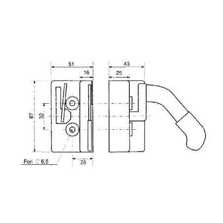 Right-side universal lock for agricultural tractor