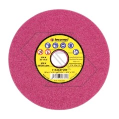 Set of 3 discs ruby-coloured coarse-grained for chainsaw chain sharpeners