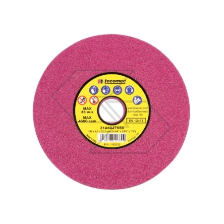 Jeu de 3 disques couleur rubis à gros grains pour affûteuses de chaînes de tronçonneuses | Newgardenstore.eu