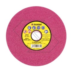 Set of 3 discs ruby-coloured coarse-grit grinding wheels for chain saw sharpener R315574