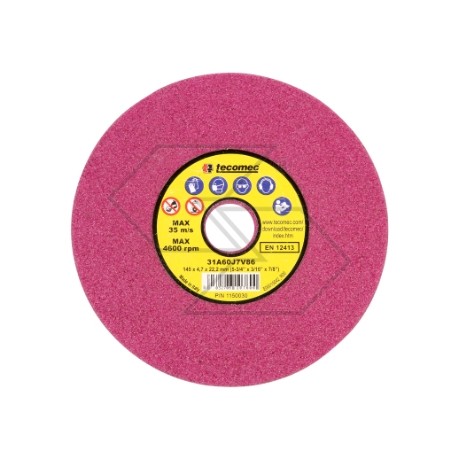 Set of 3 discs ruby-coloured coarse-grit grinding wheels for chain saw sharpener R315574 | Newgardenstore.eu