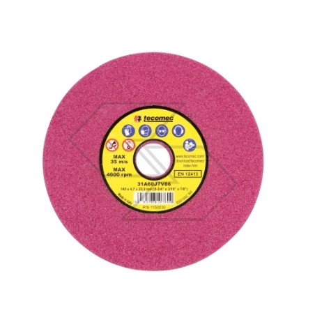 Set 4 discs ruby-coloured coarse-grit grinding wheels for chainsaw chain sharpeners | Newgardenstore.eu