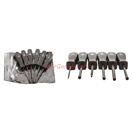 Carburettor adjustment screwdriver set 6 pcs. 321755 | Newgardenstore.eu