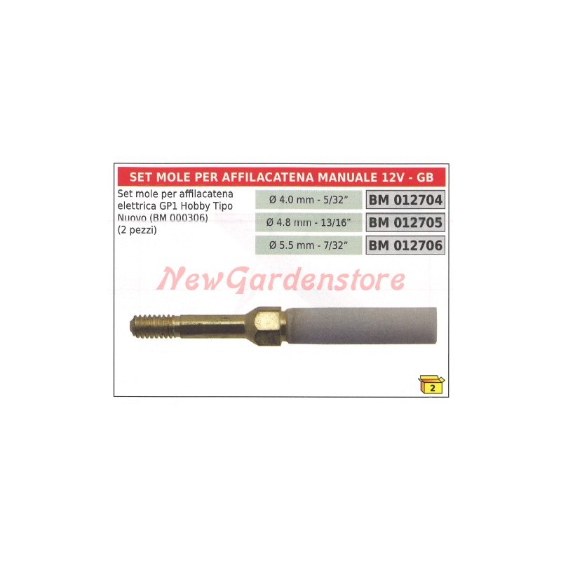 Schleifscheibensatz für manuelles Kettenschärfgerät GP1 HOBBY NEW GARDEN STORE 012705