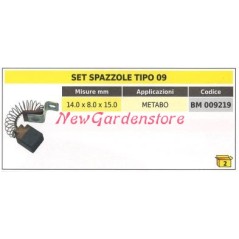 Set spazzole 2 pezzi tipo 05 METABO 14.0 x 8.0 x 15.0 mm 009219