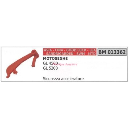 Sicurezza acceleratore CINA motosega GL 4500 5200 013362 | Newgardenstore.eu