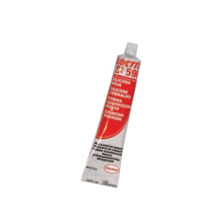 Self-levelling silicone pipe 80ml LOCTITE 596 forms gaskets red colour | Newgardenstore.eu