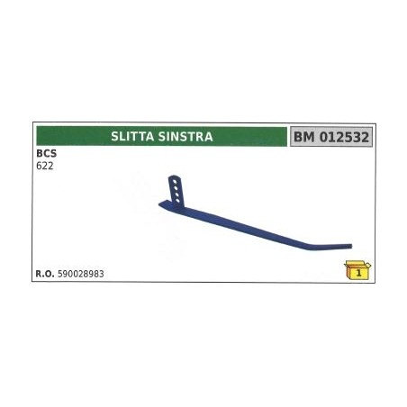 Patín izquierdo para segadora motorizada bcs 622 | Newgardenstore.eu