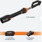 WORX WG543E cordless blower with 20 V 4.0 Ah battery and rapid charger