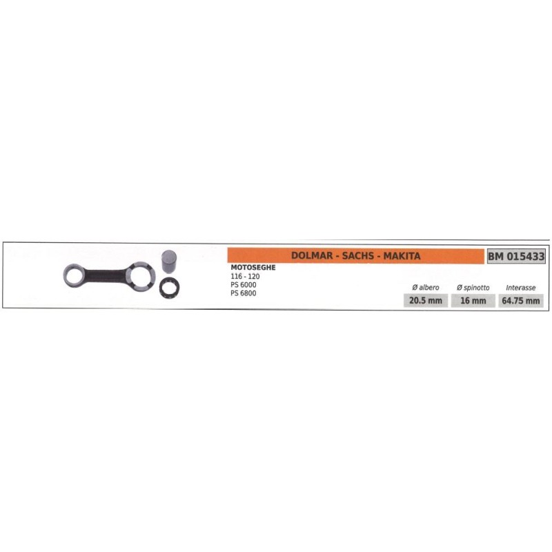 Piston rod DOLMAR chainsaw 116 120 PS 6000 6800 015433