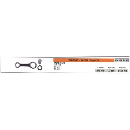 Biella DOLMAR motosega 116 120 PS 6000 6800 015433 | Newgardenstore.eu