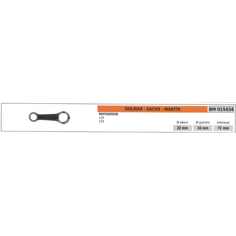 Piston rod DOLMAR chainsaw 123 133 015434