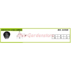 Palanca de cambio fuelle motor cultivador motocultor 11510 | Newgardenstore.eu