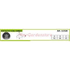 Gear shift lever bellow motor cultivator motor cultivator 11520 | Newgardenstore.eu