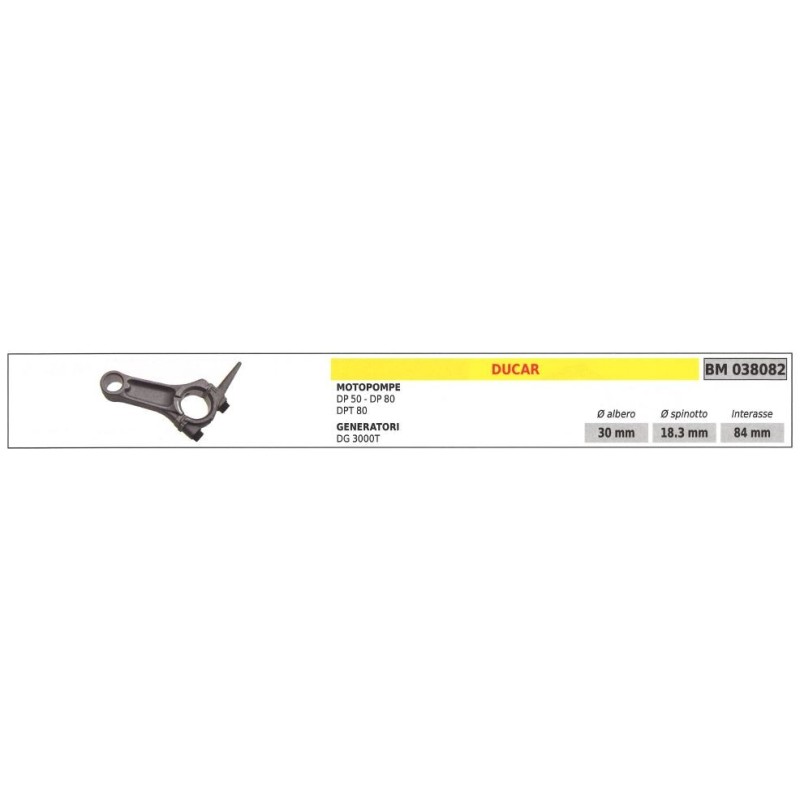 Bielle DUCAR moteur pompe DP 50 80 générateur DG 3000T 038082