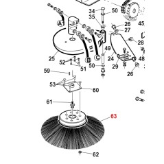 ORIGINAL GIANNI FERRARI tractor GTR - GTS front brush | Newgardenstore.eu