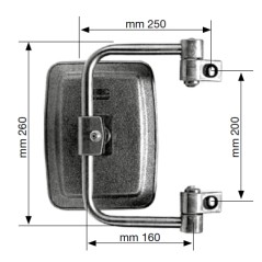 Espejo retrovisor derecho e izquierdo para tractor agrícola | Newgardenstore.eu