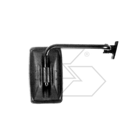 Right rear-view mirror for agricultural tractor cab BREDA 230x140mm | Newgardenstore.eu