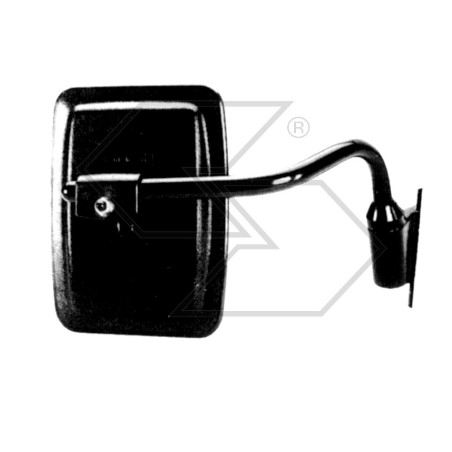 Right-side rear-view mirror for FIAT SAME agricultural tractor cab | Newgardenstore.eu