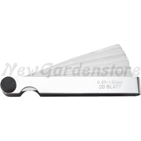 Thickness gauge for intermediate gaps and contact distances 20 blades 7302101