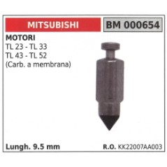 Aguja de carburador de diafragma para desbrozadora MITSUBISHI TL23 TL33 KK22007AA003