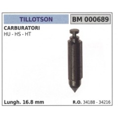 Spillo carburatore TILLOTSON HU - HS - HT motosega lunghezza 16,8mm  34188