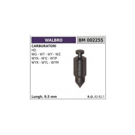 Pasador de carburador WALBRO motosierra WALBRO HD - WG - WT - WY longitud 9,5mm 82-82-7 | Newgardenstore.eu