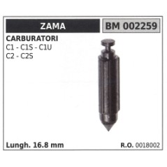 Spillo carburatore ZAMA motosega C1 - C1S - C1U - C2 lunghezza 16,8mm 0018002 | Newgardenstore.eu